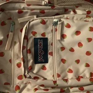 Strawberry Jansport Big Kid Bookbag